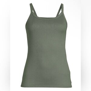 NO BOUNDARIES Womens Tank Top Size XXL 19 Juniors Olive Green Ribbed New